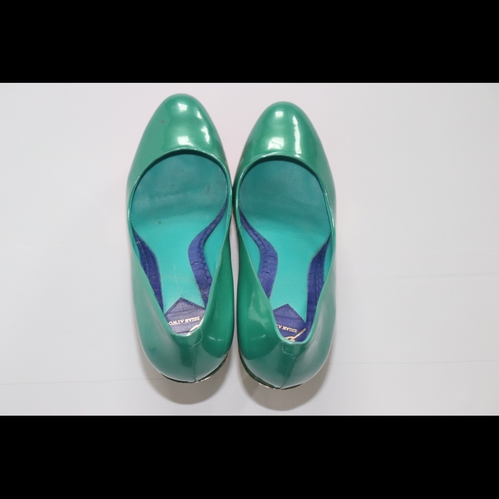 Brian Atwood Leonida Colorblock Heels Sz 7.5 - Picture 4 of 15
